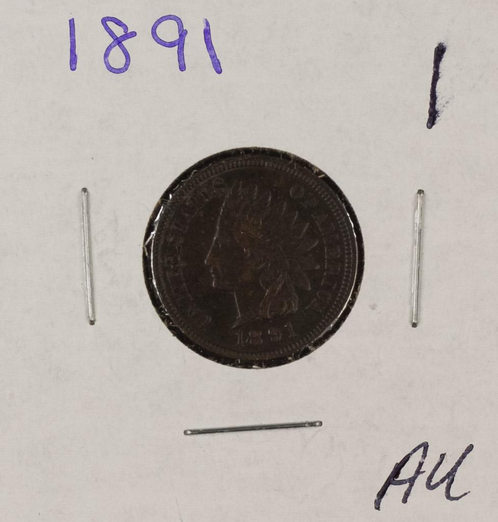 1891 - INDIAN HEAD CENT - AU