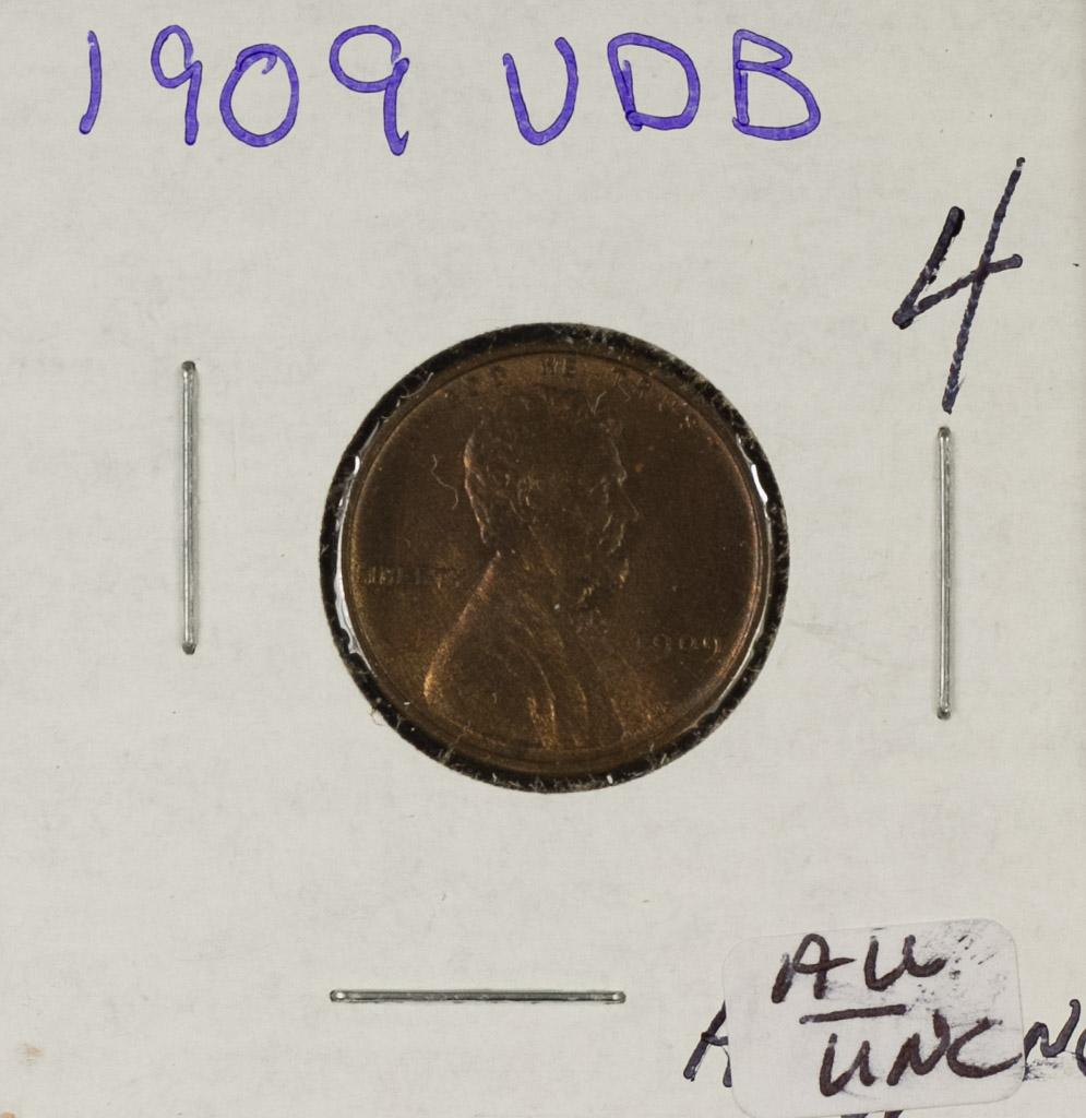 1909 - VDB LINCOLN CENT - AU/UNC