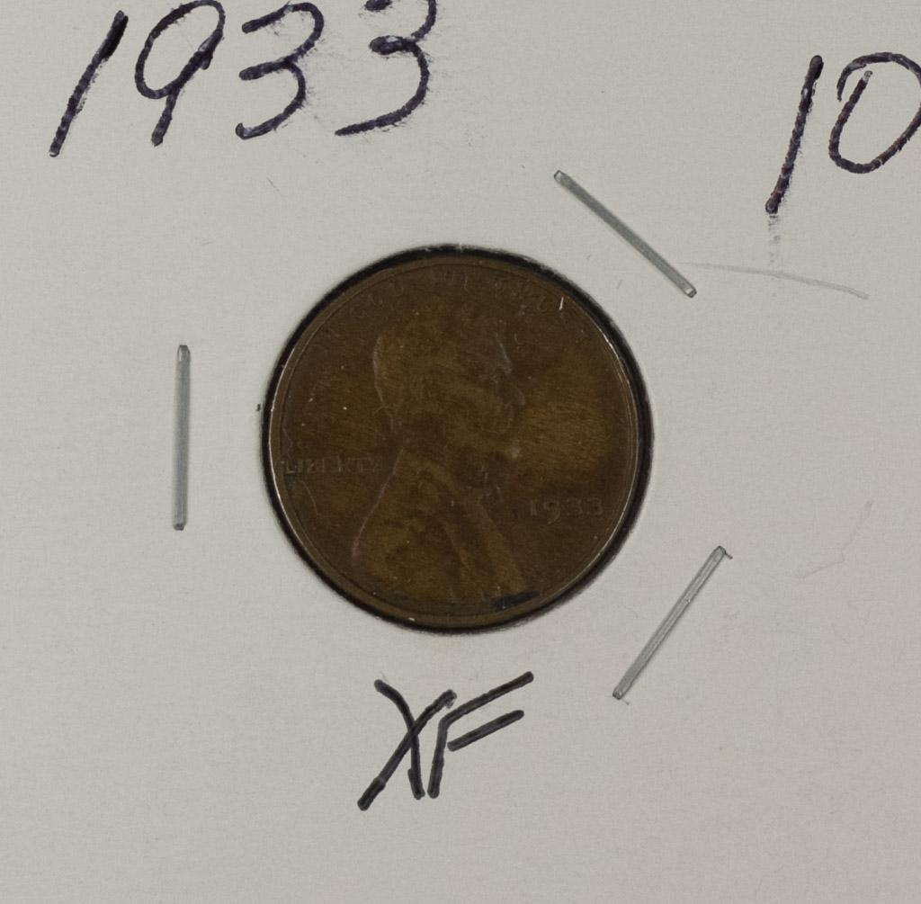 1933 - LINCOLN CENT - XF