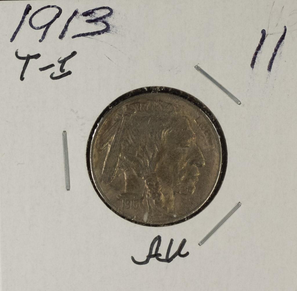 1913- TY I BUFFALO NICKEL - AU