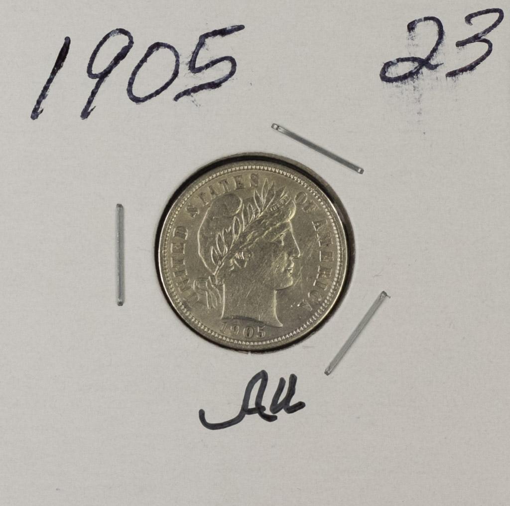 1905 - BARBER DIME - AU