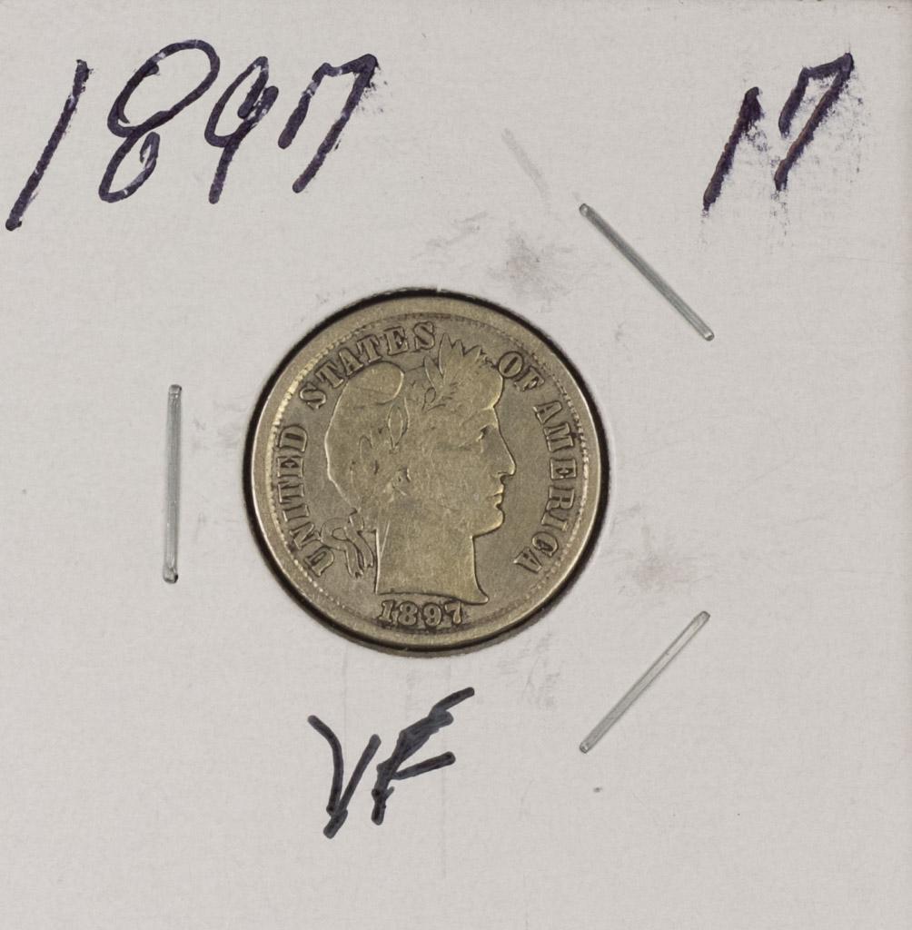 1897 - BARBER DIME - VF