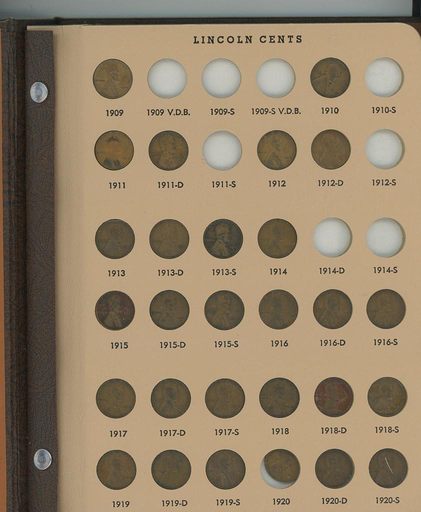 PARTIAL SET LINCOLN SETS 1909-1973 - (163 COINS)