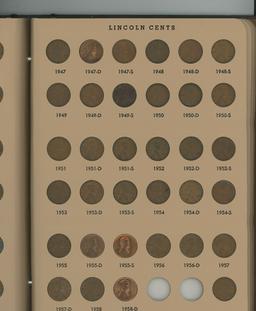 PARTIAL SET LINCOLN SETS 1909-1973 - (163 COINS)