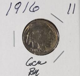 1916 - BUFFALO NICKEL - GEM BU