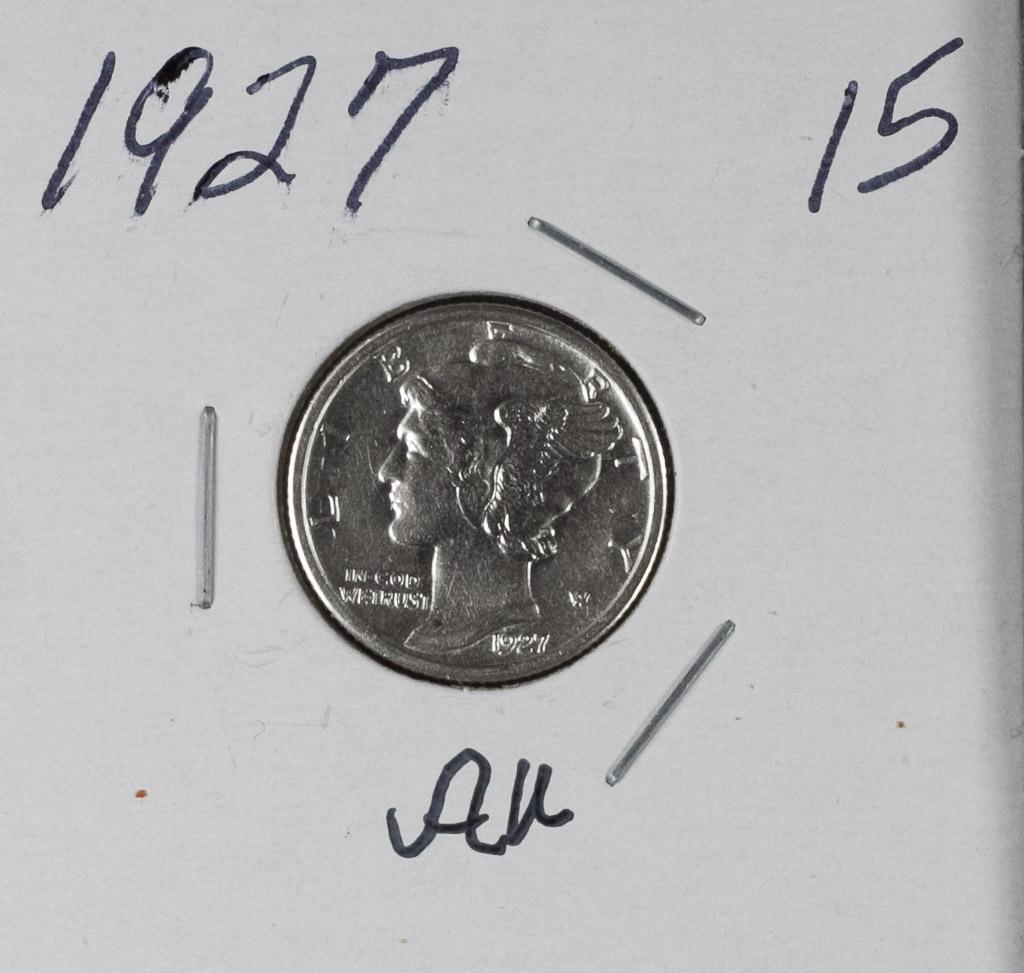 1927 - MERCURY DIME - AU