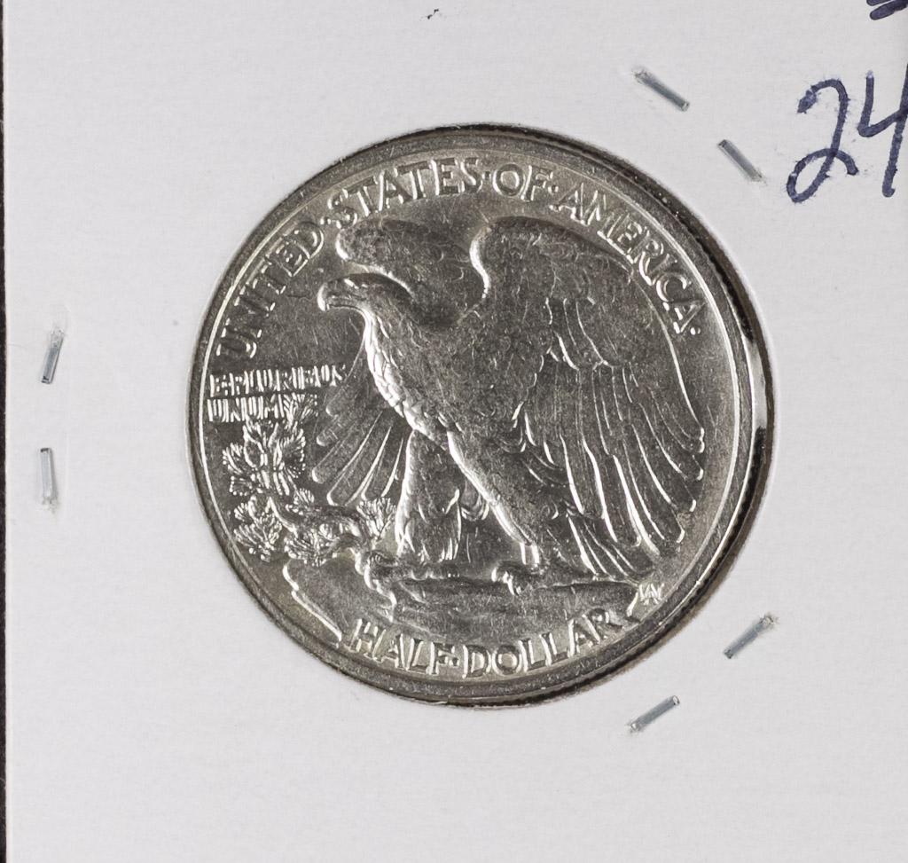 1938 - WALKING LIBERTY HALF DOLLAR - BU