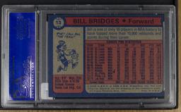 Bill Bridges 1974 Topps #13 PSA-MT 9oc