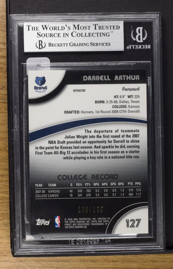 Darrell Arthur** 2007-08 Finest - Blue Refractor