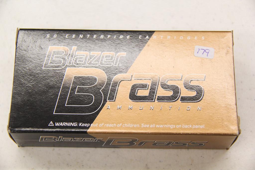 1 Box of  50, Blazer Brass 9 mm Luger 115 grr FMJ