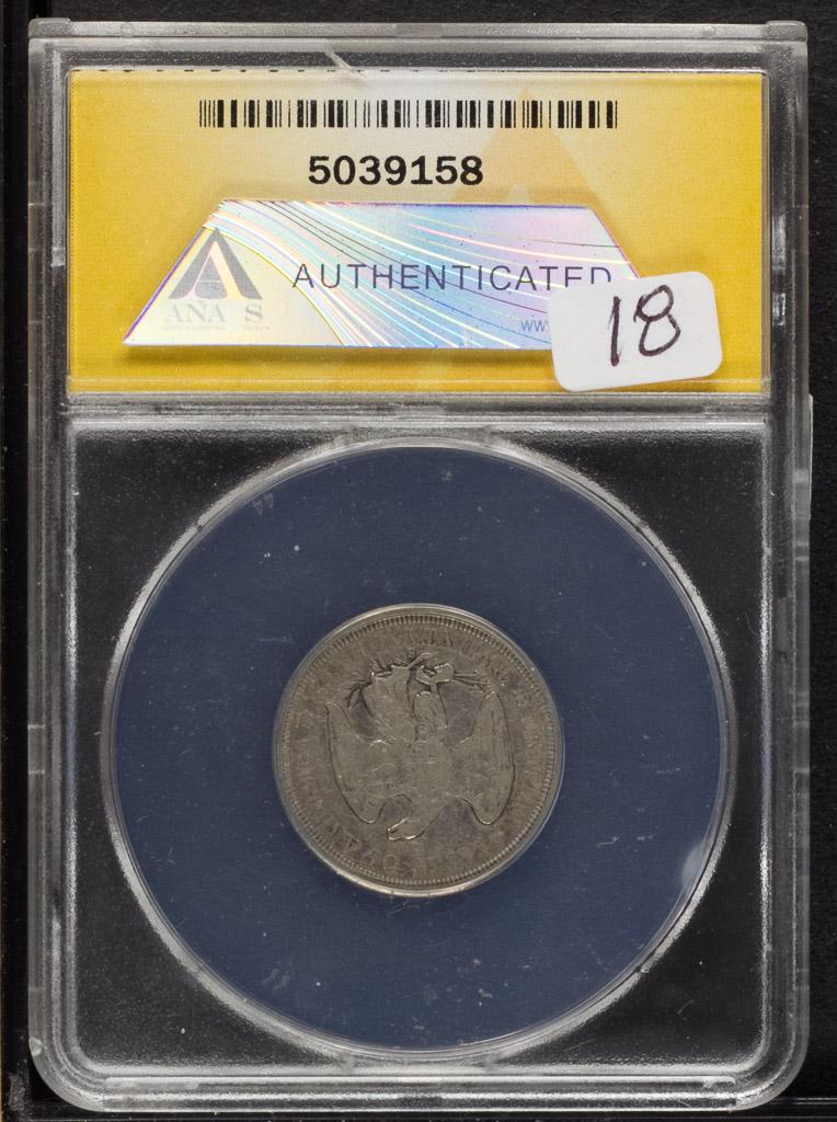 1875-S ANACS VF-30 DETAILS LIBERTY SEATED TWENTY CENT PIECE