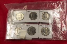 LOT OF 14 UNC KENNEDY HALF DOLLARS