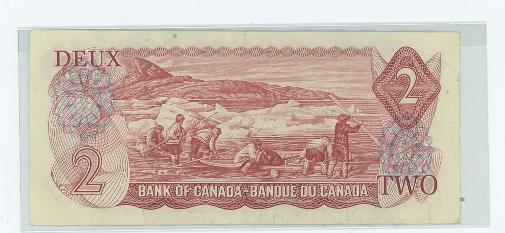 SERIES OF 1974 - CANADIAN #2.00 BILL - XF+