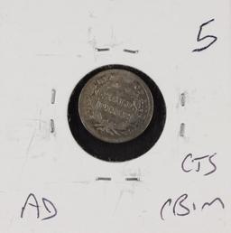 1837 - LIBERTY SEATED HALF DIME - G