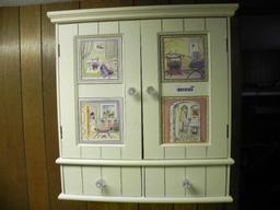 White wall cabinet