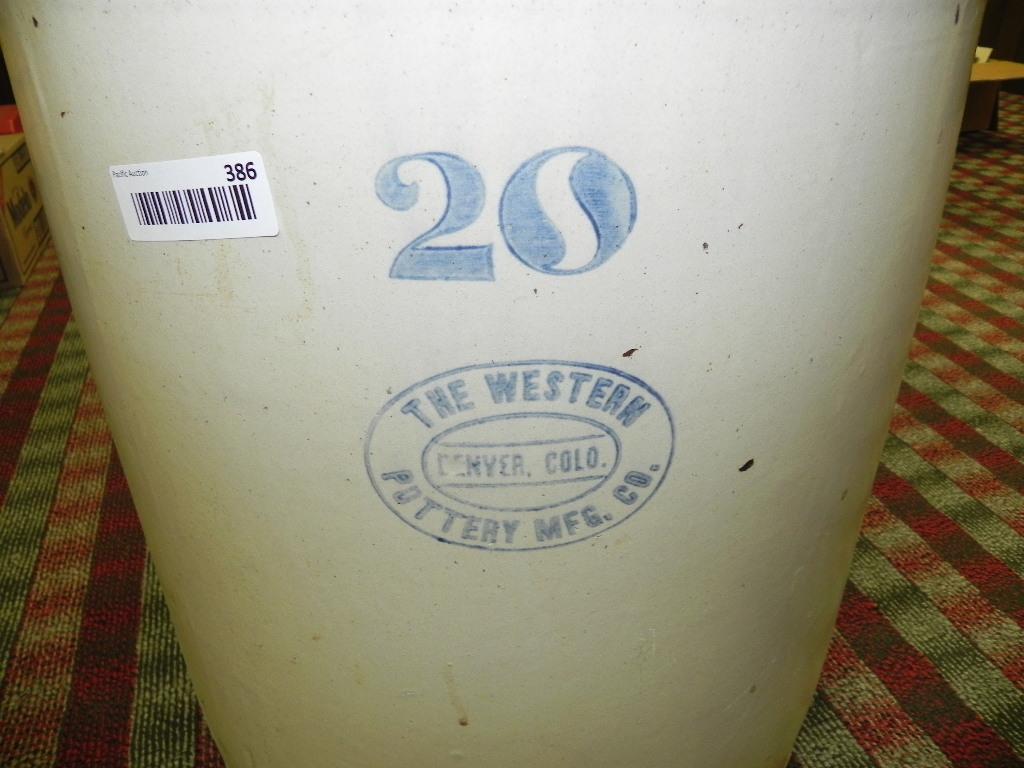 Western pottery (denver CO) 20 gallon crock