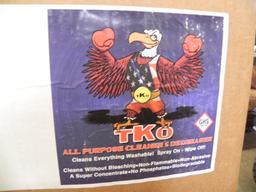 5 cases of TKO commercial cleaner, 10 2.5 gallon bottles total.