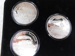 US Silver Train coin set