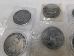 Numismatic medals and coins