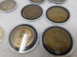 Numismatic medals and coins