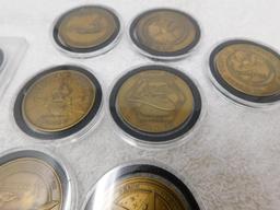 Numismatic medals and coins