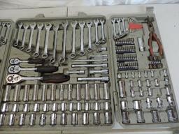Large Crescent brand tool kit in used condition.