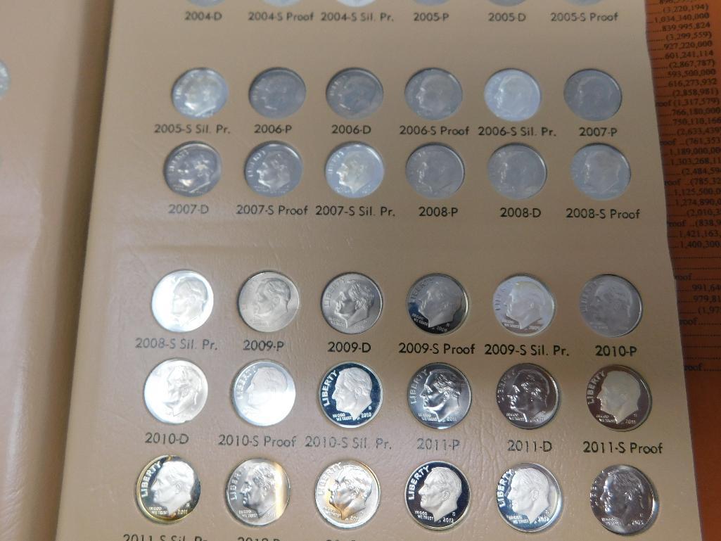 US Roosevelt dime coins