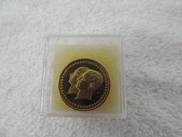 Iran Bank Melli gold coin. 50th anniversary of Pahlavi.