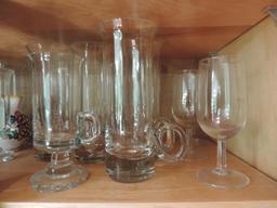 Kitchen glassware lot.