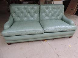 6' mint green mid century couch.