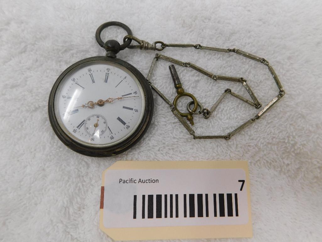 Antique 8 jewel pocket watch