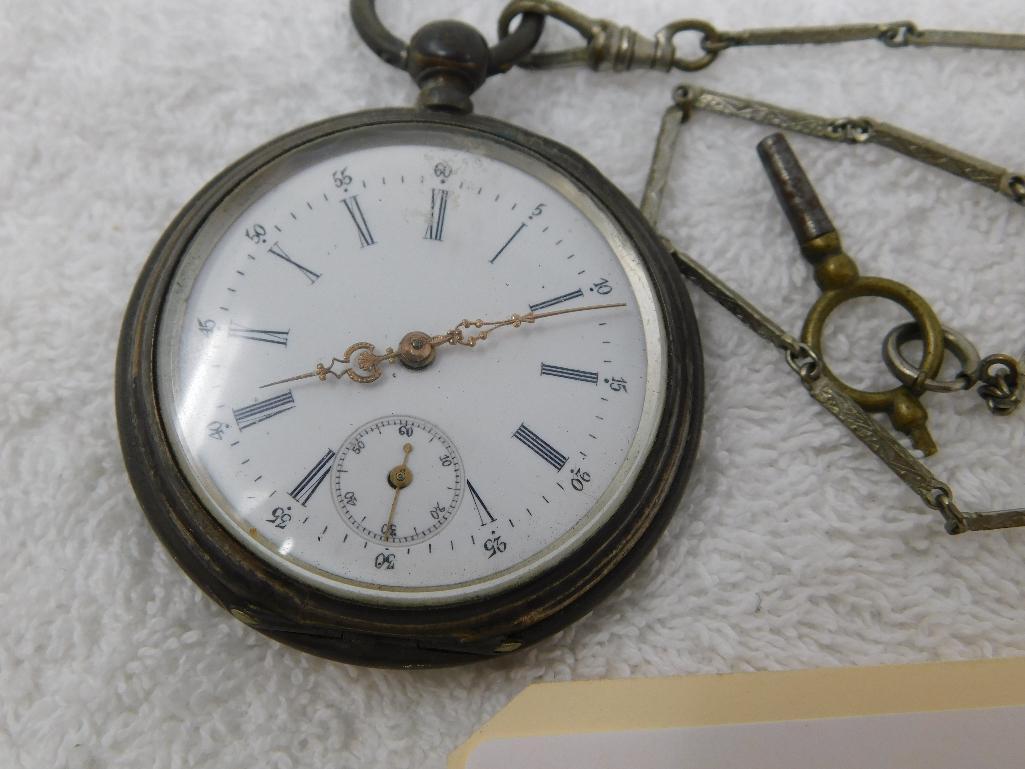 Antique 8 jewel pocket watch