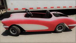 Manco go cart with 1959 Corvette fiberglass body (not running).