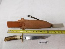 Bone Custom sheath knife Lubbok Texas