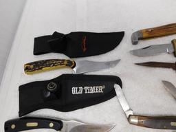 Knife assortment Schrade Camillus etc