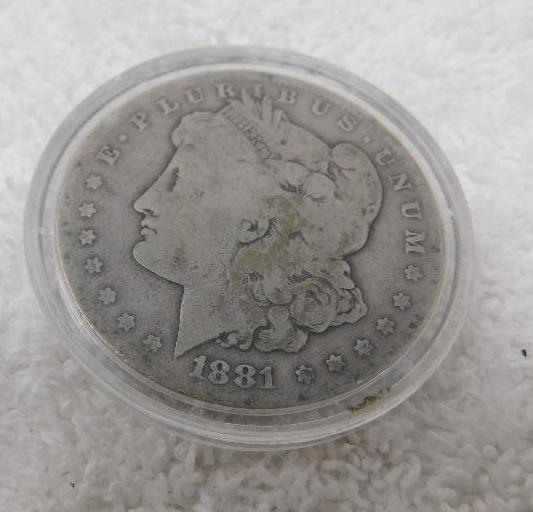 1881 Morgan dollar coin