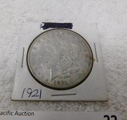 1921 Morgan dollar coin