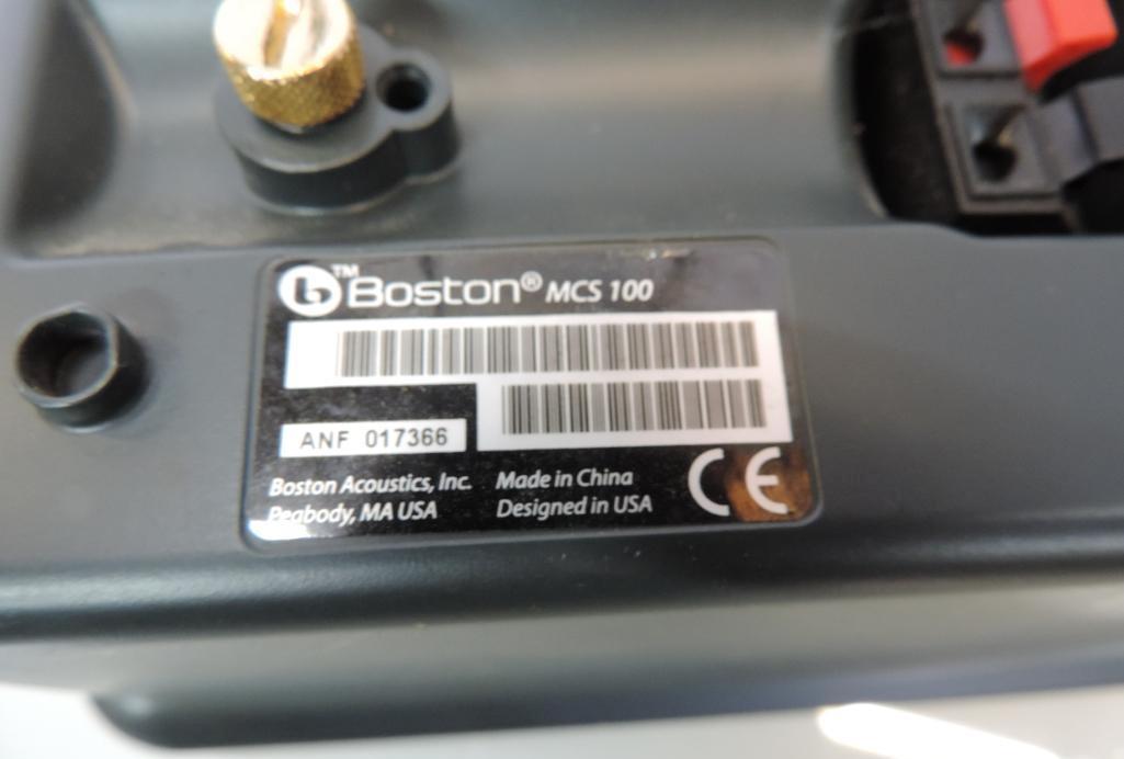 Boston Acoustic Horizon MCS 100 surround sound system with original box (tested operable).