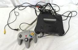 Nintendo 64 console with 1 controller.