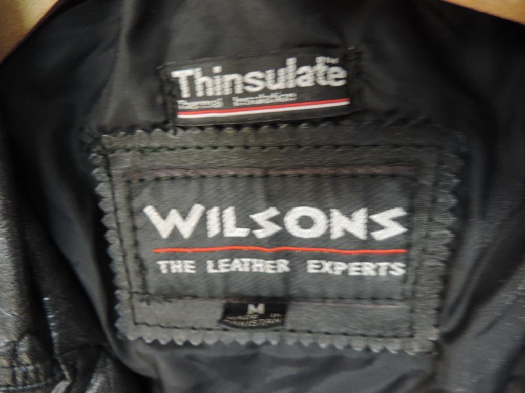 Wilsons leather jacket lot, size medium.