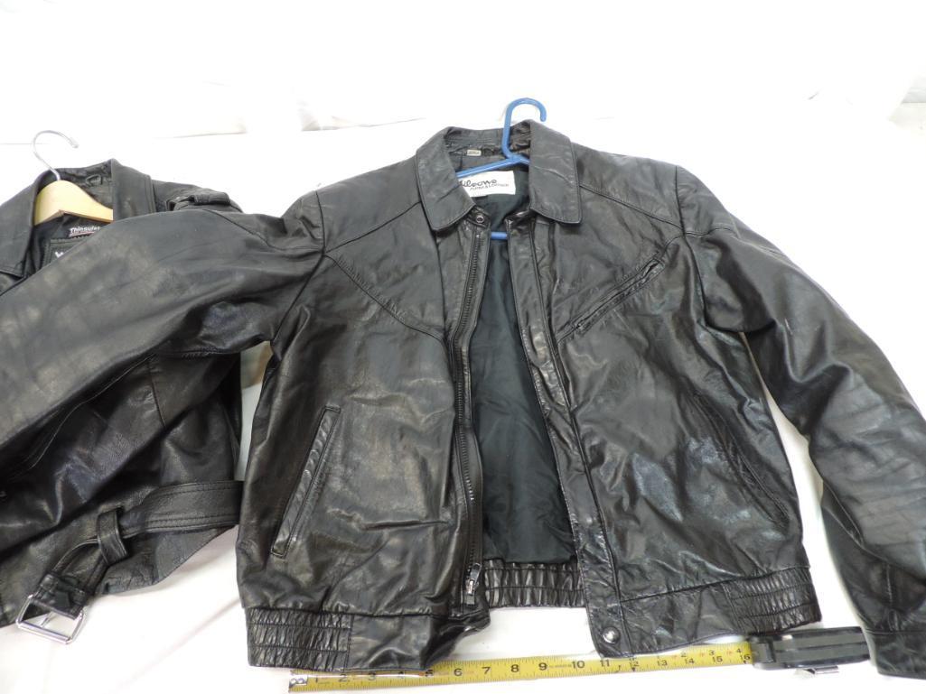 Wilsons leather jacket lot, size medium.