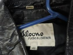 Wilsons leather jacket lot, size medium.