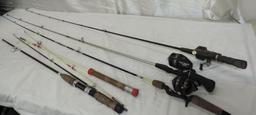 Shakespeare 7500 Wondereel with Cabela's 5.5' Fish Eagle graphite rod, Mitchel 8230 reel