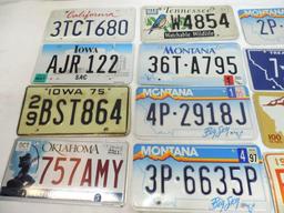 Iowa 1975, Minnesota 1971, Montana plates and more.