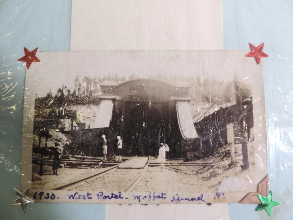 1930 Moffet Tunnel photograph, 2 -9x11" German prints on hardboard and 2 nice antique picture
