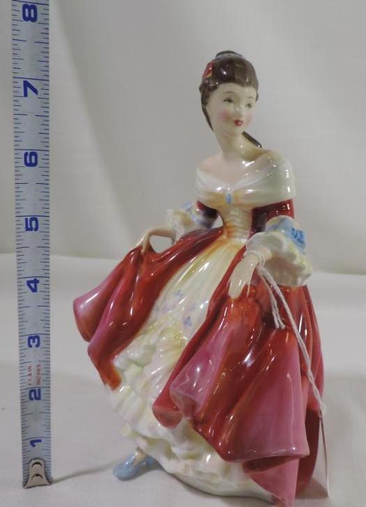 8' Royal daulton Southern Belle figurine.