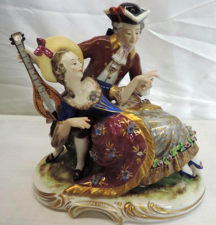 Dresden figurine in good condition.