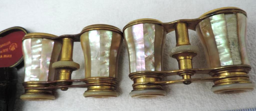 Lemaire Paris 1878 pat. Opera glasses lot.