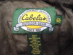 Cabela's XXL advantage timber camo jacket in good condition and Ducks unlimited XXL waders.