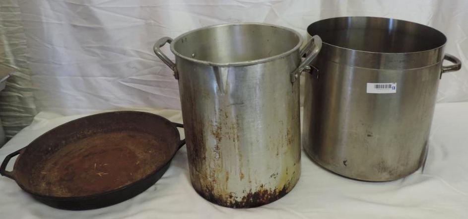 14x14" Centurion model 18/10 steel commercial pot and more.